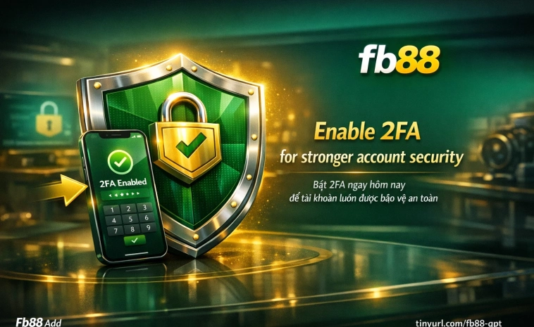 Bảo mật tài khoản Fb88 bằng 2FA và xác thực thông tin cá nhân