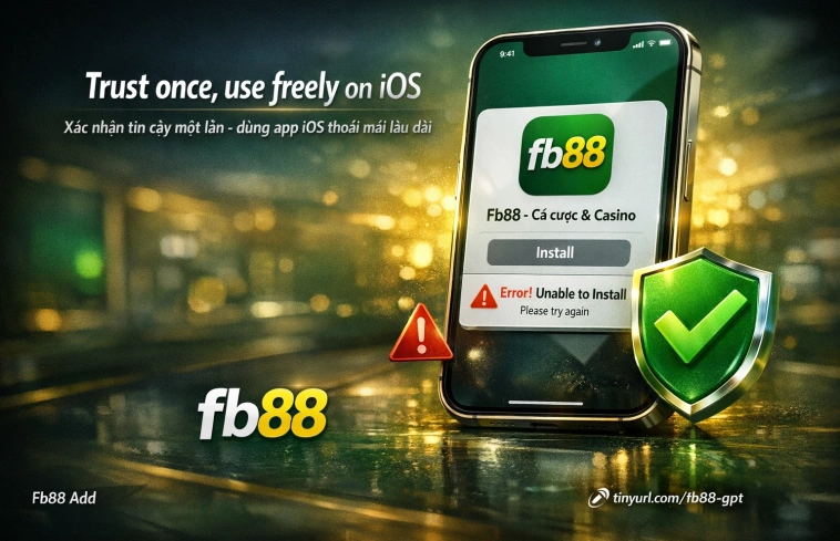 cài đặt app Fb88 iOS Safari xác nhận nhà phát triển tin cậy
