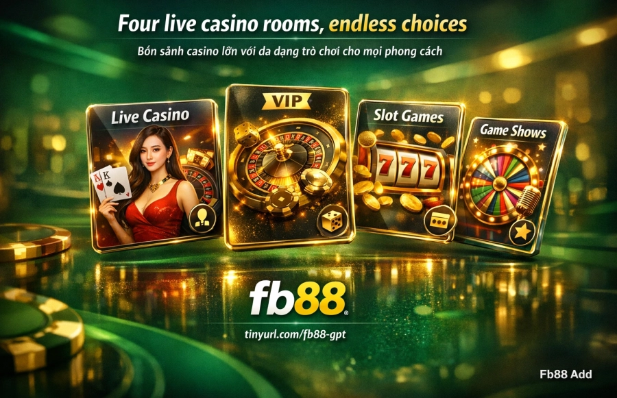 Sảnh casino trực tuyến và slots Fb88 Club K Club Q PG Slots