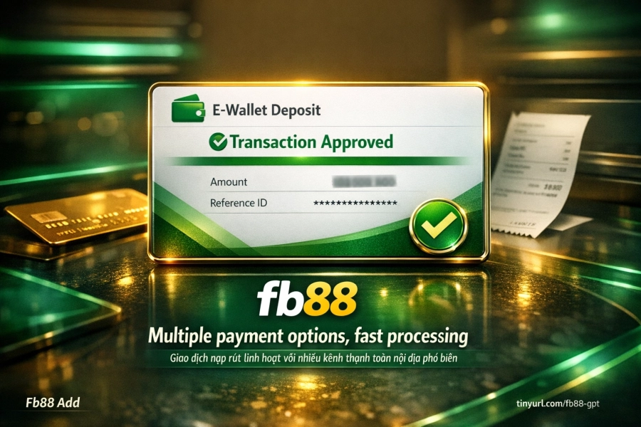 Phương thức nạp rút tiền Fb88 chuyển khoản ví điện tử xử lý nhanh